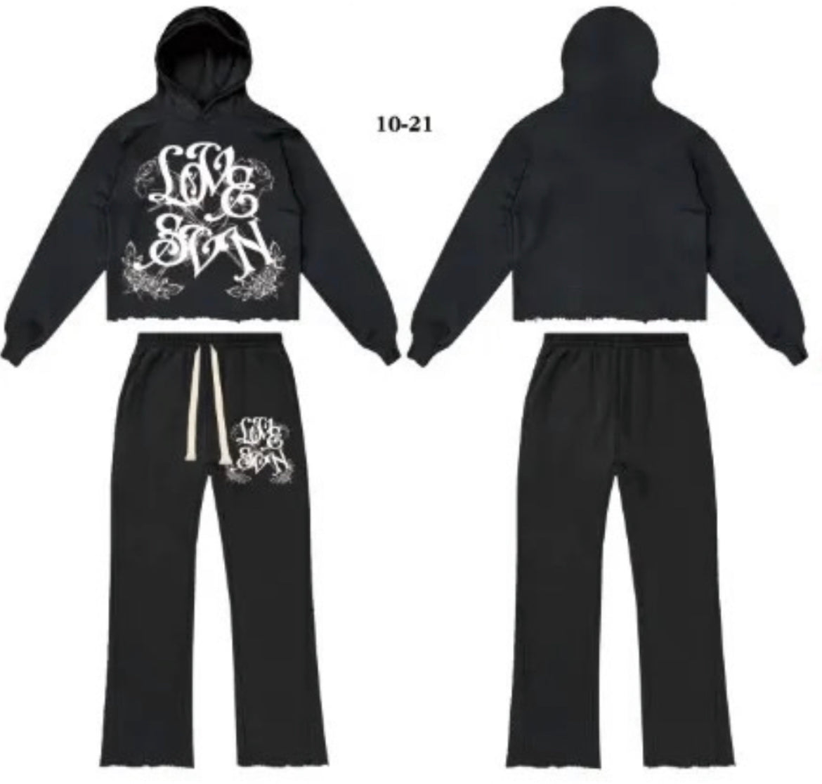 “ LOVESVN “ Stacked Sweatsuit